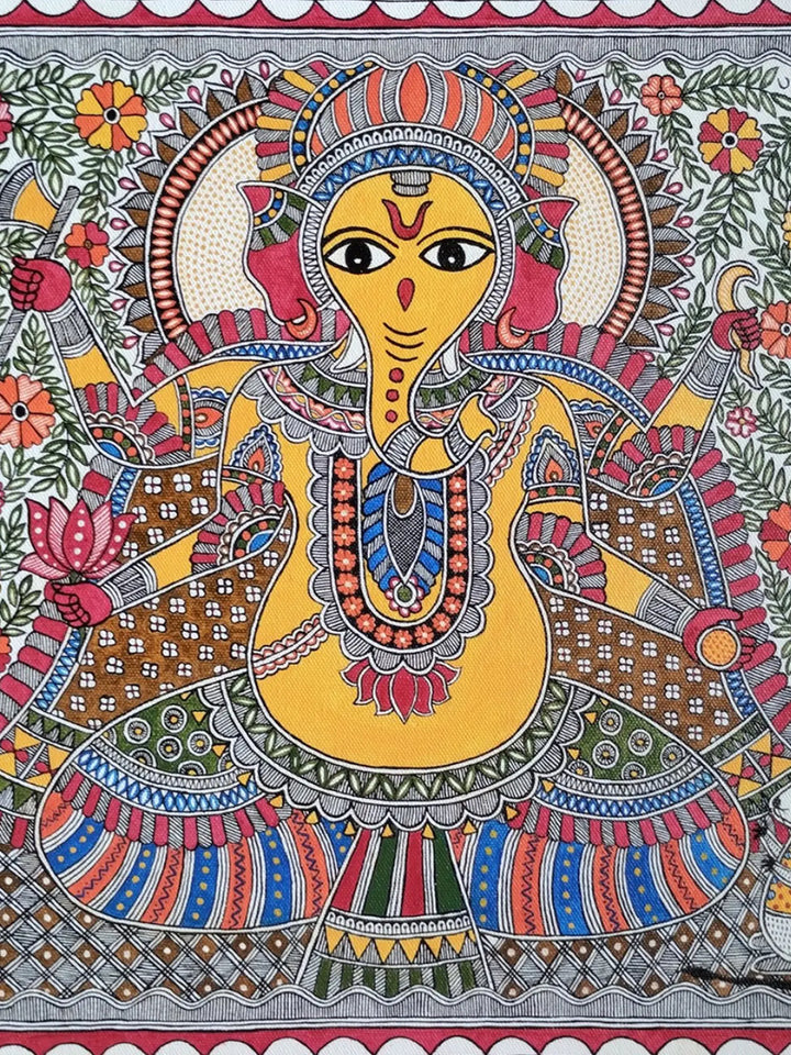 Ganesha - Mythology ) Madhubani Painting · view 4