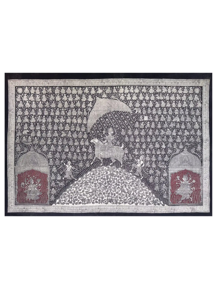Goddess Meldi - Mata Ni Pachedi Painting on Cotton · view 1