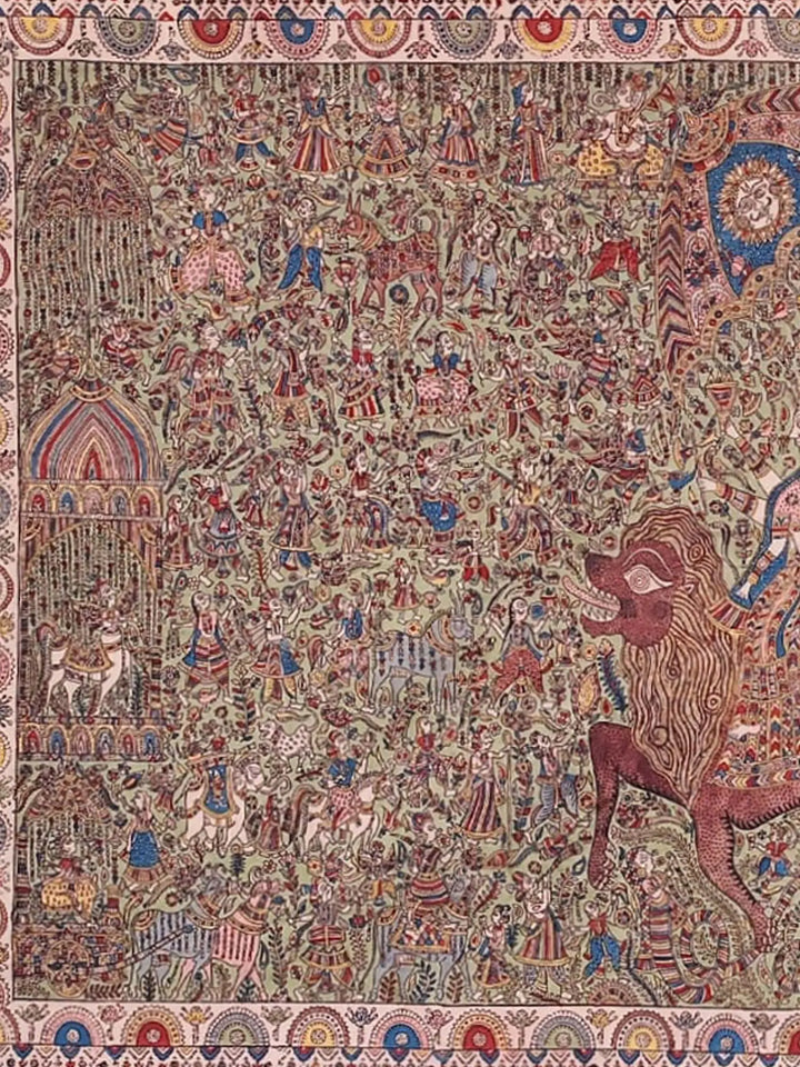 Goddess Durga - Mata Ni Pachedi Painting · view 3