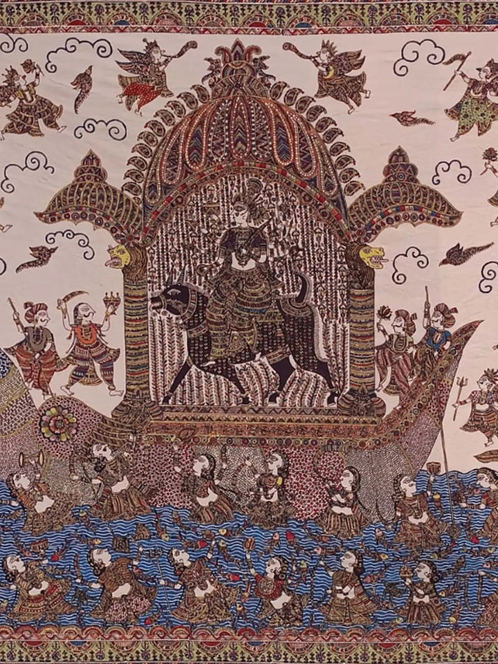 Goddess Vahanvati - Mata Ni Pachedi Painting · view 2