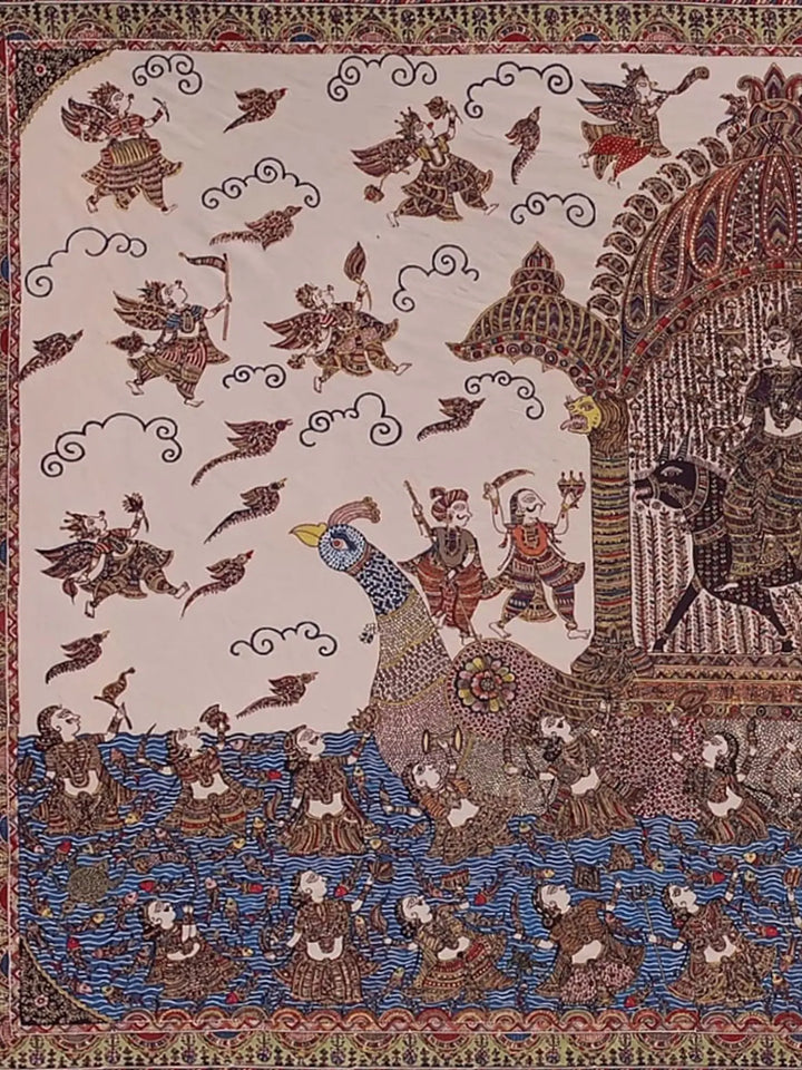 Goddess Vahanvati - Mata Ni Pachedi Painting · view 3