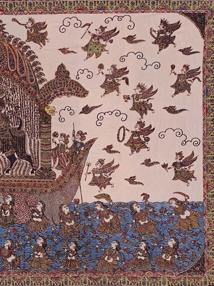 Goddess Vahanvati - Mata Ni Pachedi Painting · view 4