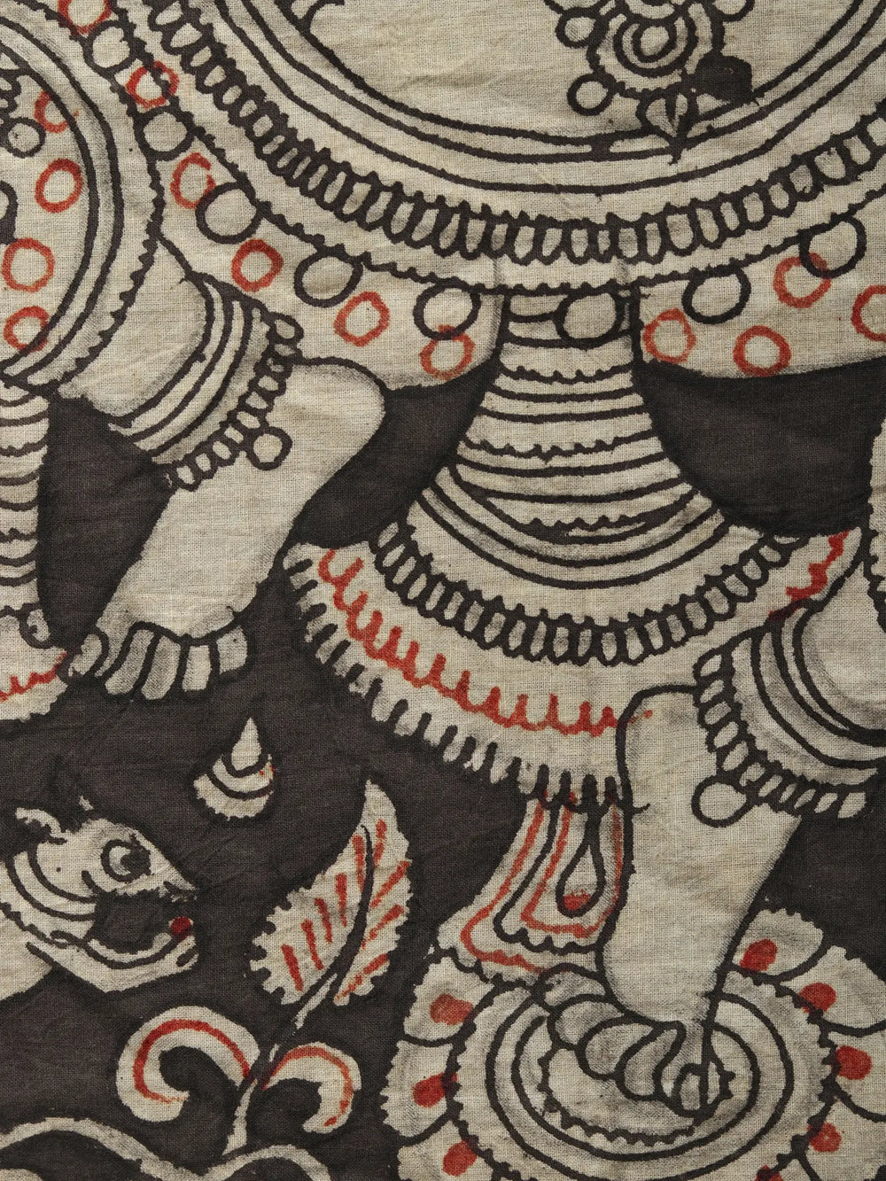 Four Armed Dancing Lord Ganesha | Kalamkari Painting