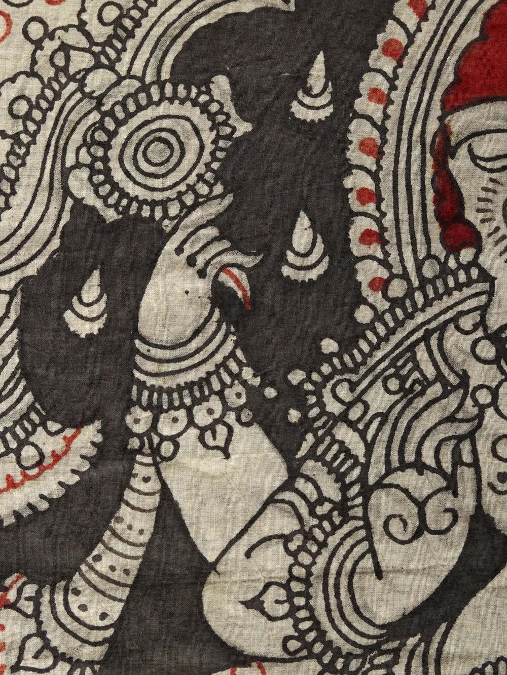 Four Armed Dancing Lord Ganesha | Kalamkari Painting