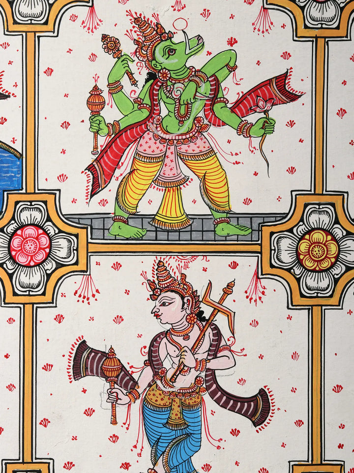 Dashavatara of Lord Vishnu Painting on Canvas · view 4