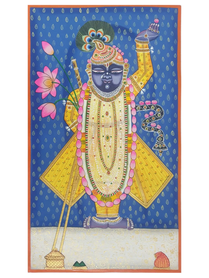 Divine Darshan of Shrinathji Painting on Cloth · view 1