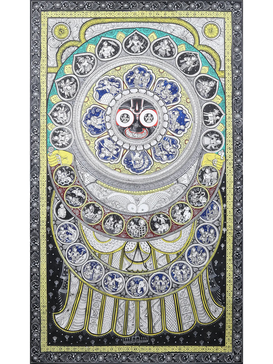 Jagannath Pattachitra Painting on Canvas