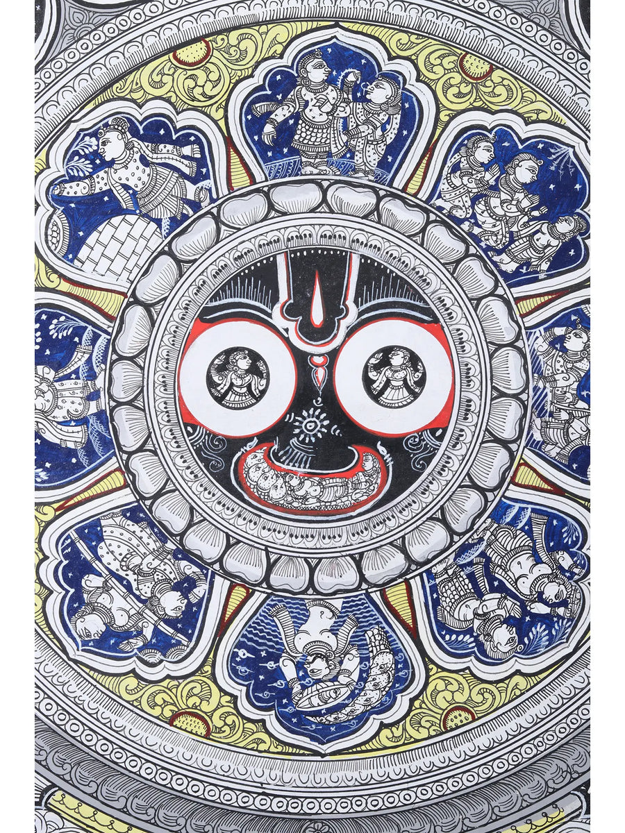 Jagannath Pattachitra Painting on Canvas