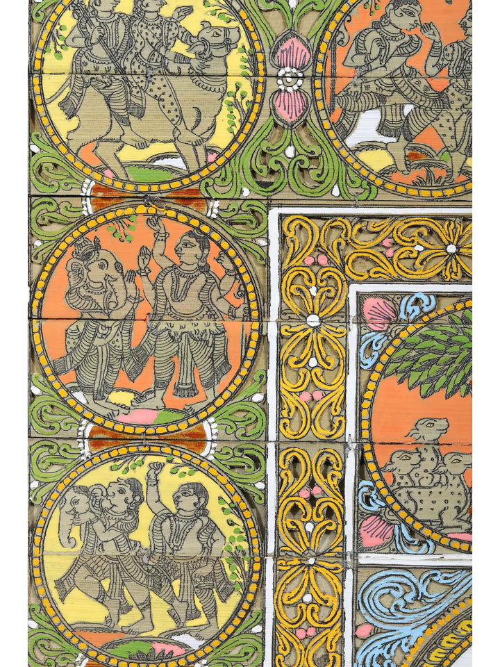 Ganesha's Story Painting on Palm Leaf · view 3