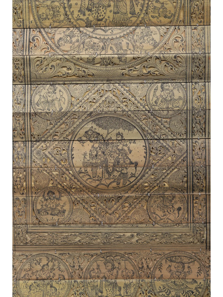 Raas Leela Painting on Palm Leaf · view 3