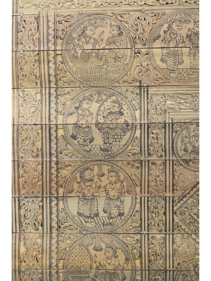Raas Leela Painting on Palm Leaf · view 4