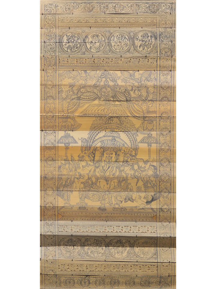 Six Hand Lord Ganesha Painting on Palm Leaf · view 1