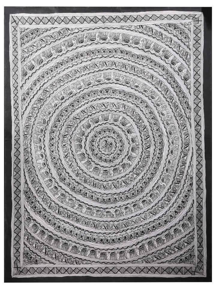 Goodluck Mandala Painting on Handmade Paper · view 1
