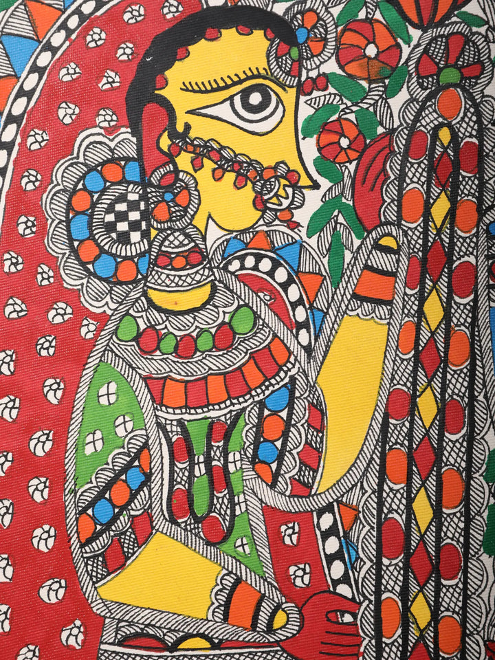Ram Sita Vivah Painting on Handmade Paper · view 4