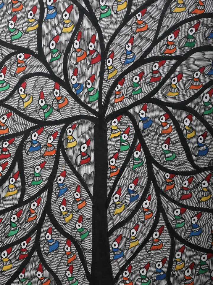 Long Tree of Life Painting on Handmade Paper · view 2