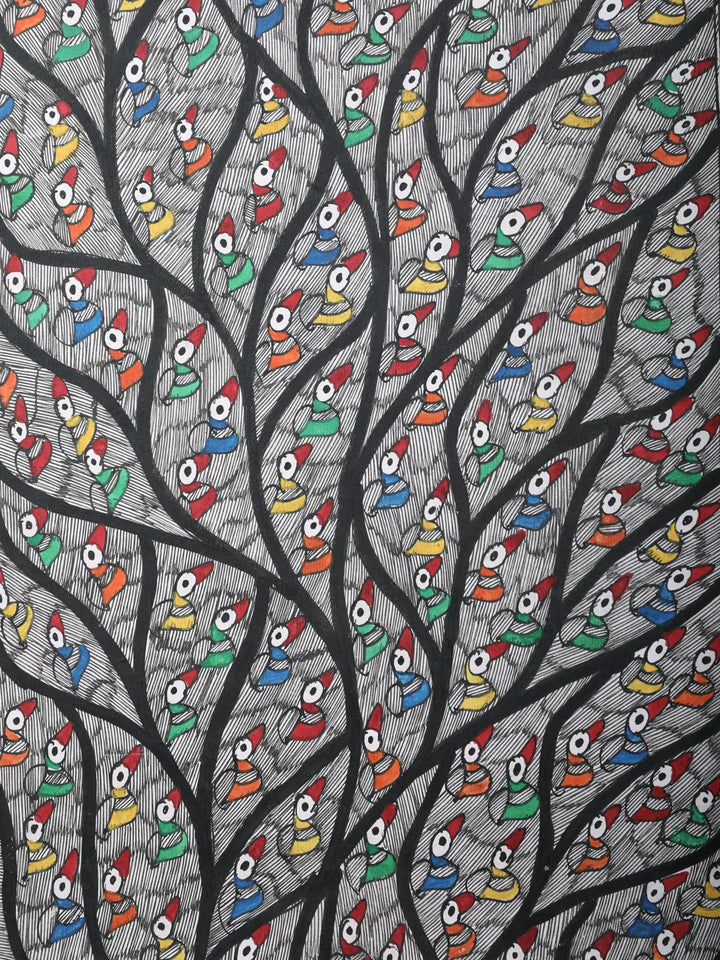 Long Tree of Life Painting on Handmade Paper · view 3