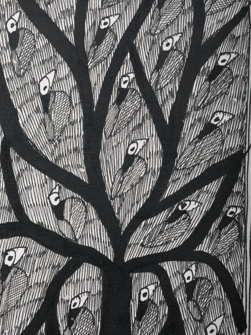 Birds on Tree | Madhubani Painting on Handmade Paper