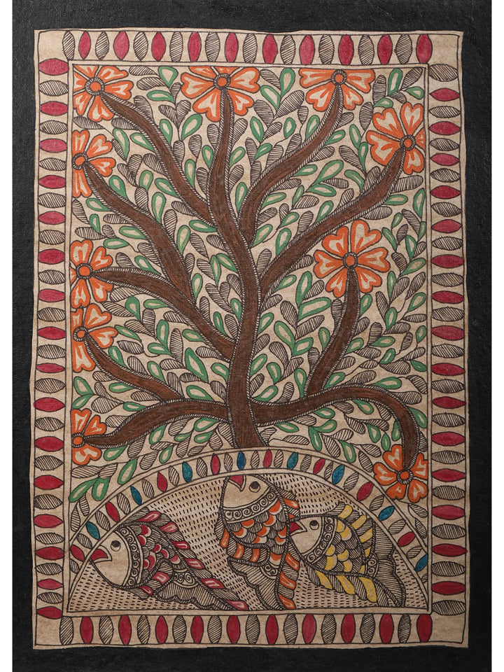 Tree of Life Wall Painting on Handmade Paper · view 1