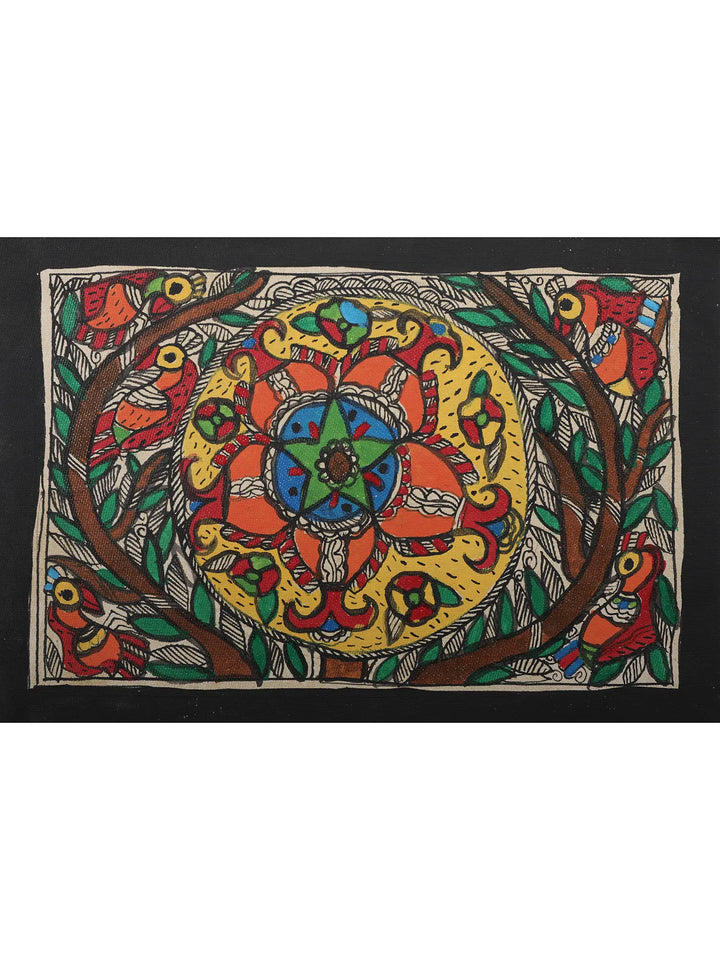 Fish Design Painting on Handmade Paper · view 1