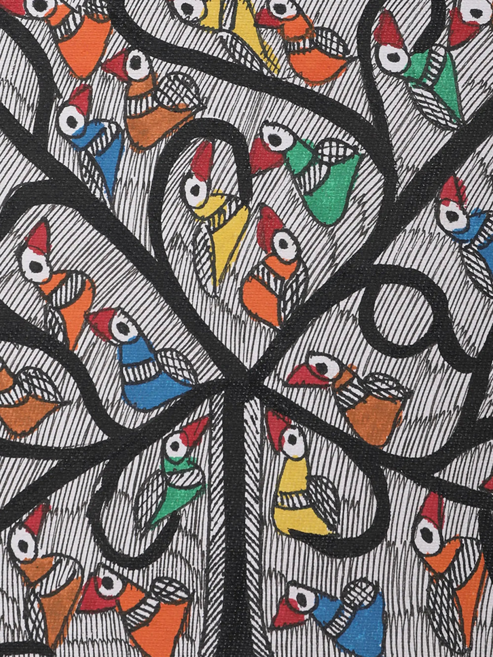 Tree of Life Madhubani Painting | Handmade Paper | By Ajay Kumar Jha