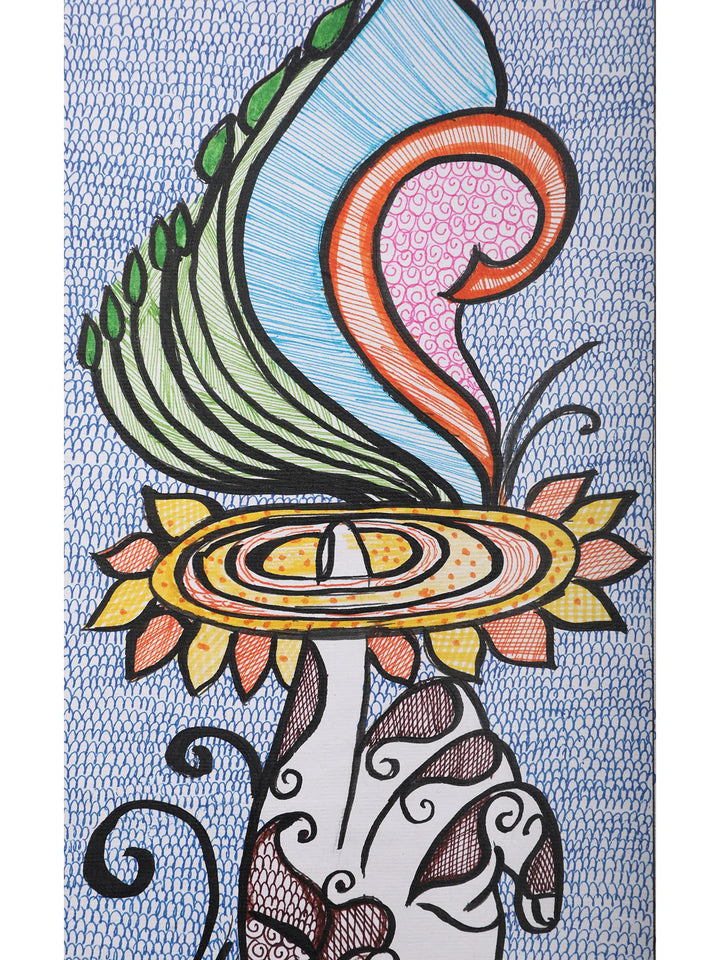 Sudarshan Chakra Painting on Handmade Paper · view 2