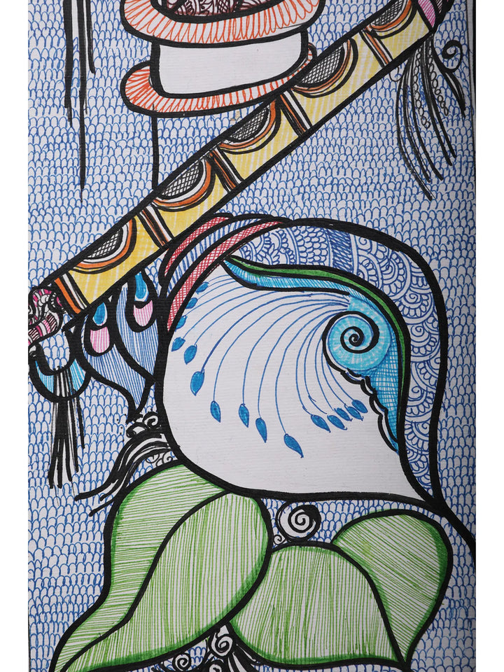 Sudarshan Chakra Painting on Handmade Paper · view 3