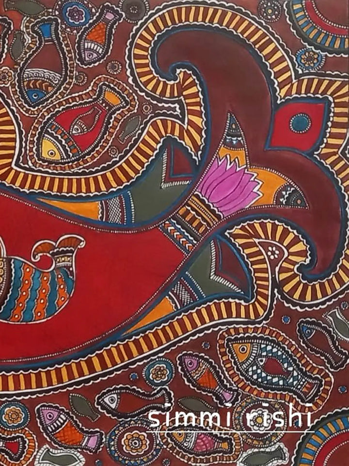 The Big Fish - Matasya Avatar Painting on Paper · view 3