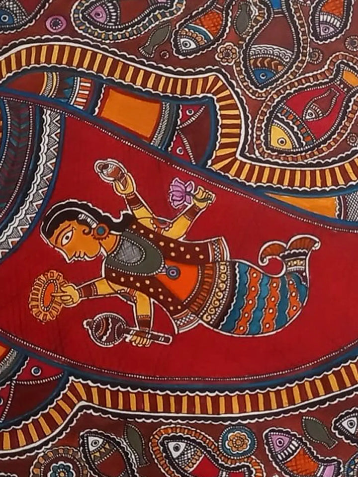 The Big Fish - Matasya Avatar Painting on Paper · view 4