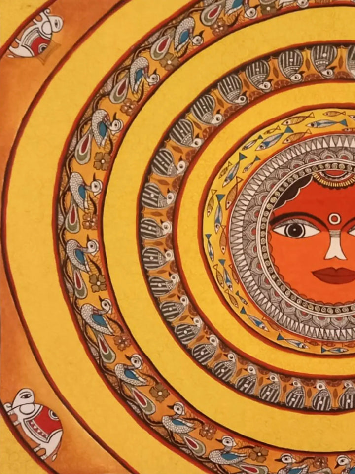 Suryanarayan - Life Circle Painting on Paper · view 2