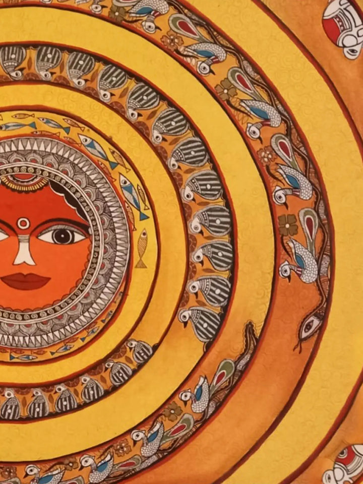 Suryanarayan - Life Circle Painting on Paper · view 3