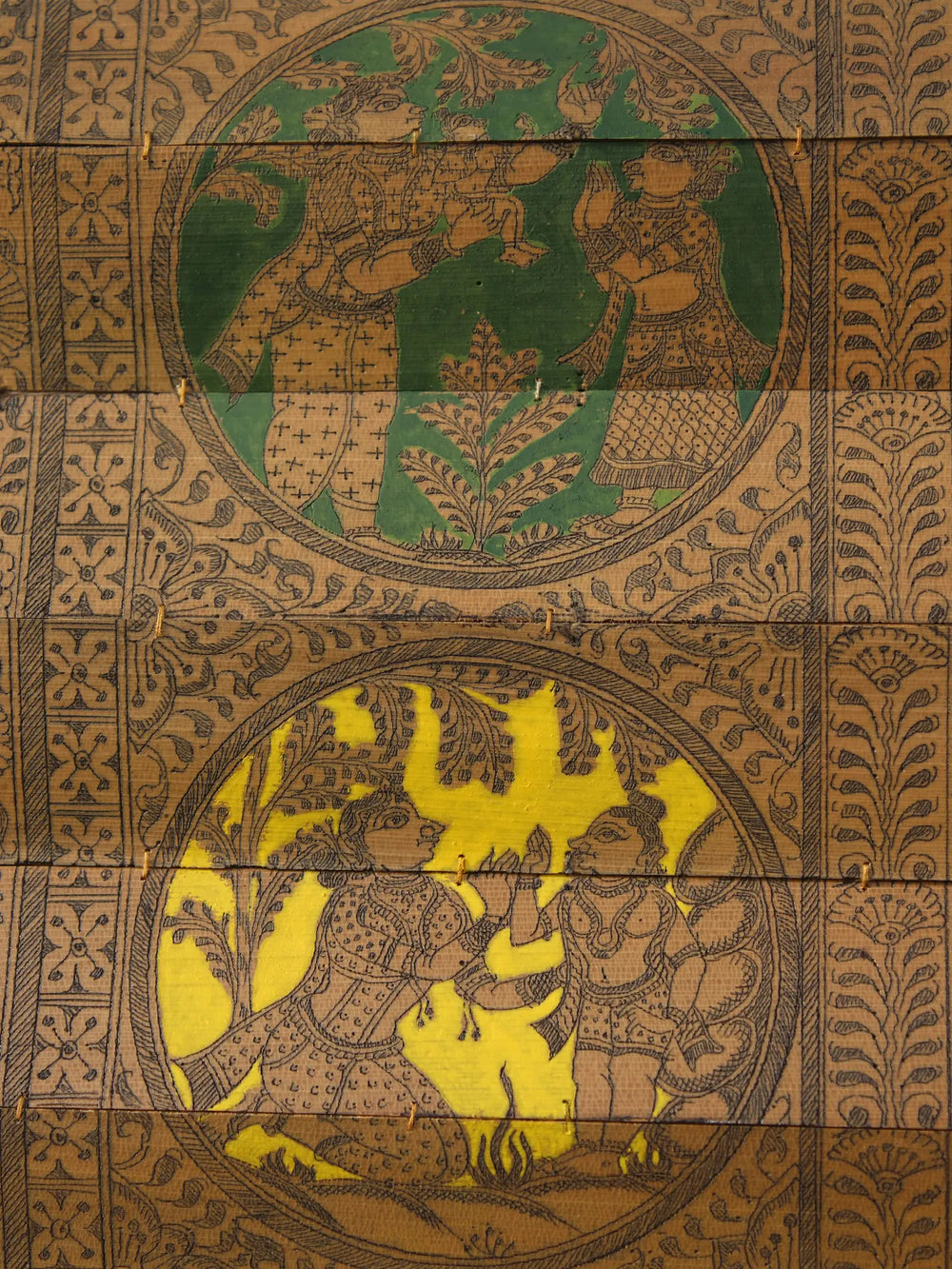 Different Forms of Lord Ganesha with His Life Story | Superfine Pattachitra Painting on Palm Leaf