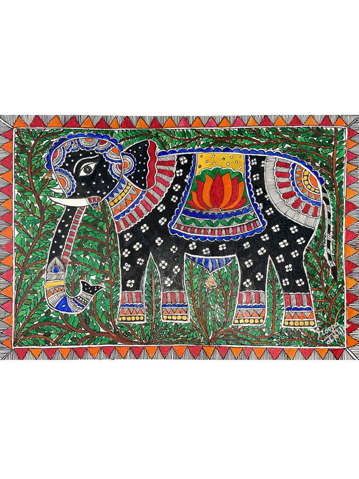 The Indian Elephant Painting on Paper · view 1
