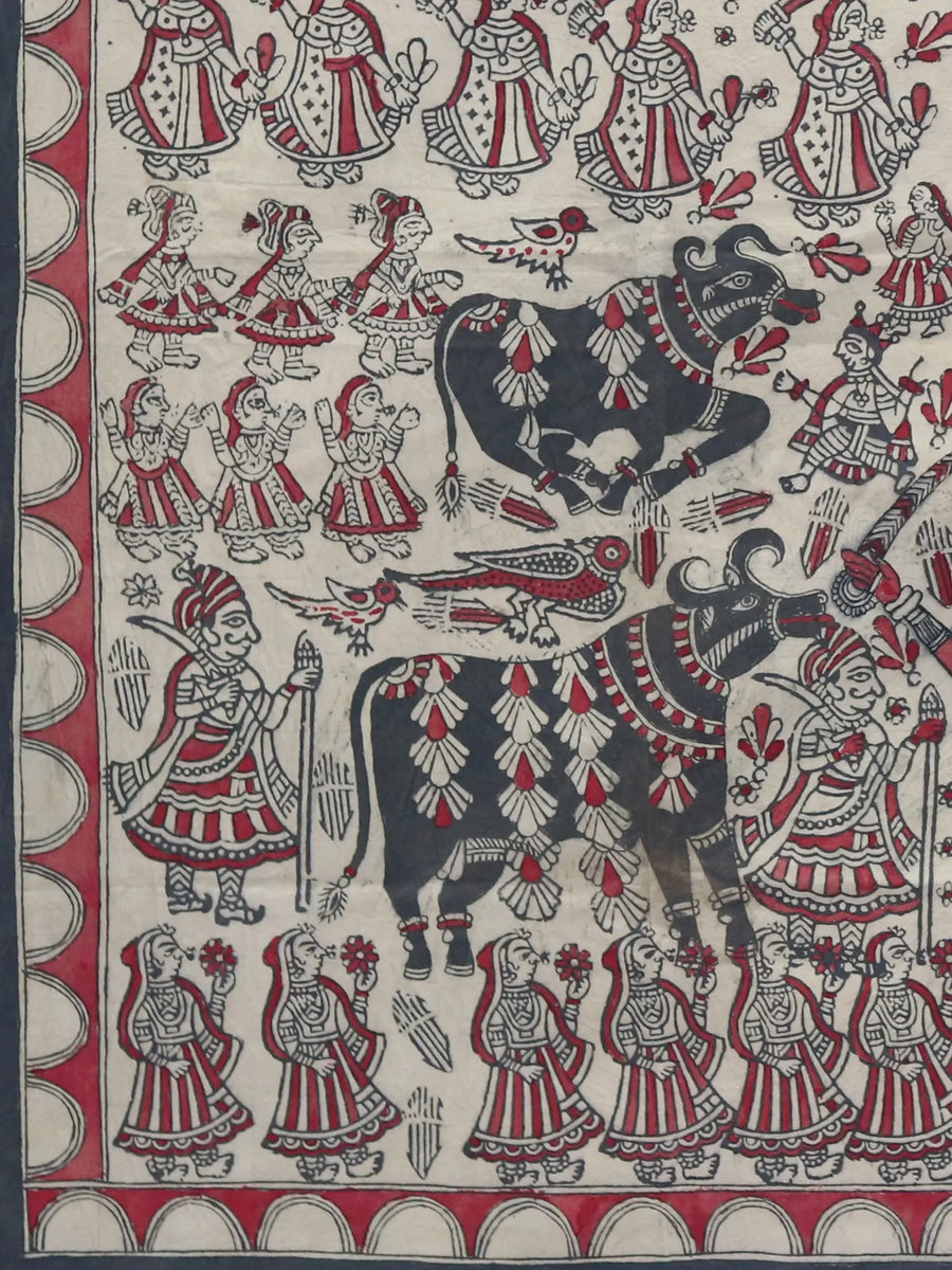 Visat Mata - Mata Ni Pachedi Painting on Madarpat Cotton