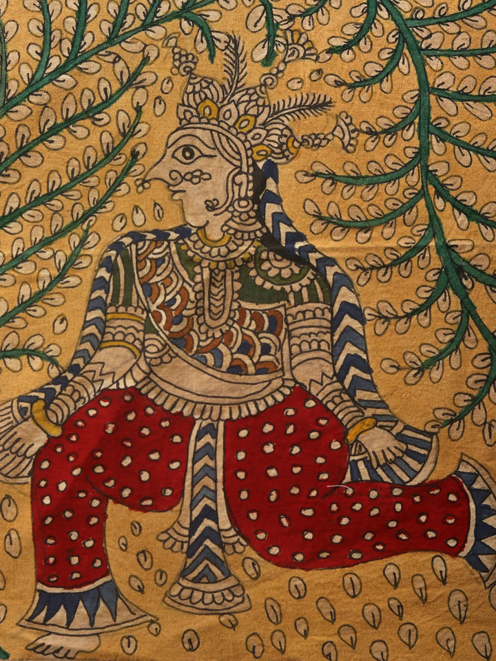 Devi in Forest - Mata Ni Pachedi Painting on Madarpat Cotton · view 3