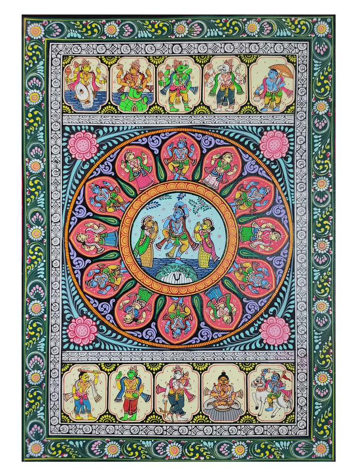 Dashavatar of Lord Krishna Painting · view 1