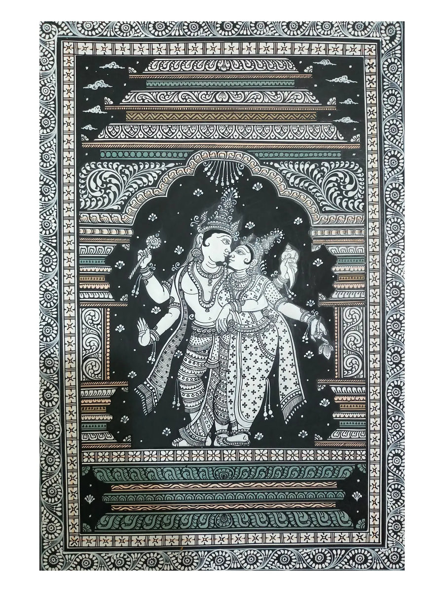 Lord Vishnu with Goddess Lakshmi Painting