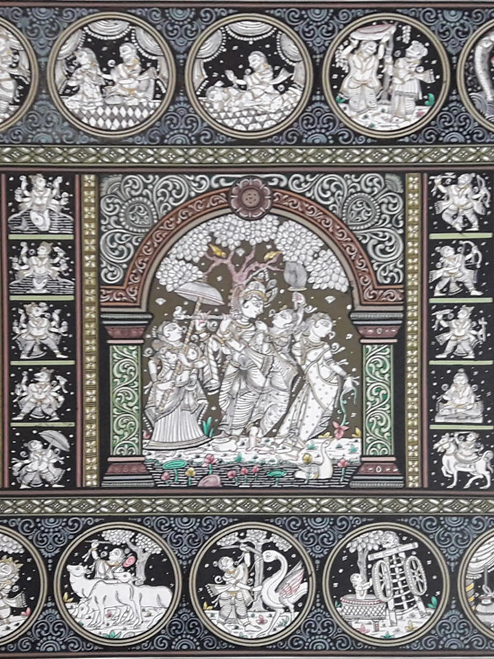 Shri Krishna Leela Painting · view 2