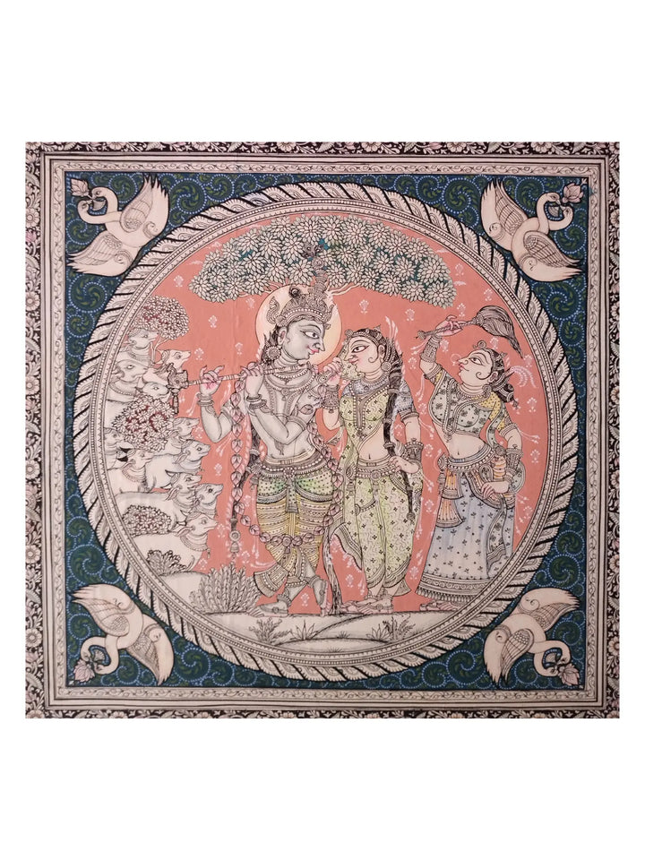 Sweet Tune of Flute Painting on Cloth · view 1