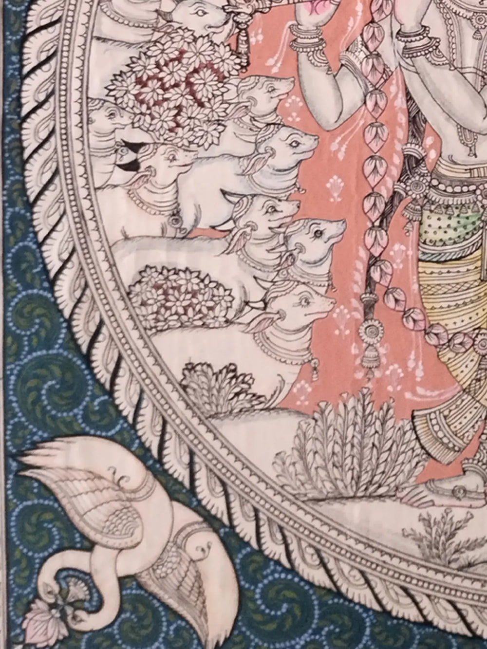 Sweet Tune Of Flute | Natural Color On Handmade Sheet | By Rakesh Kumar