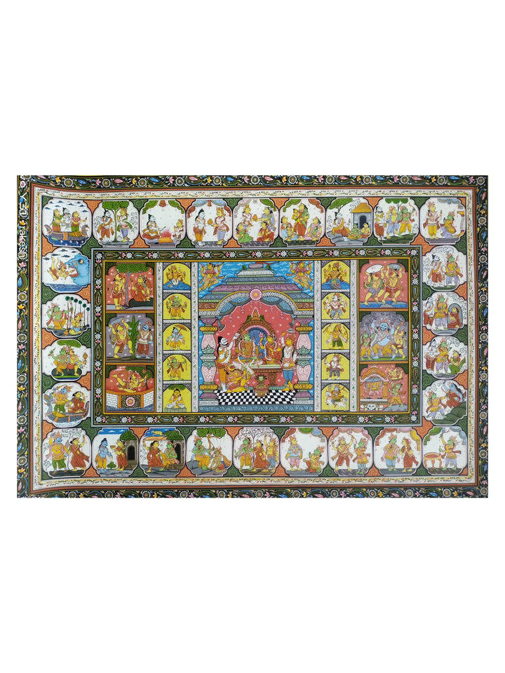 Shri Ram Darbar - Tale of Ramayana Painting · view 1
