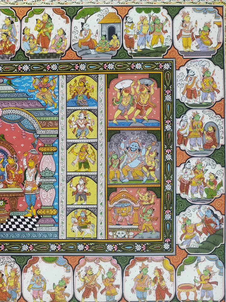 Shri Ram Darbar - Tale of Ramayana Painting · view 4
