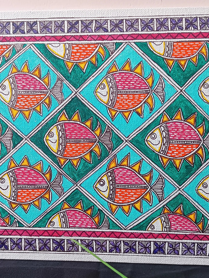 The Fishy Frame Painting on Canvas · view 2