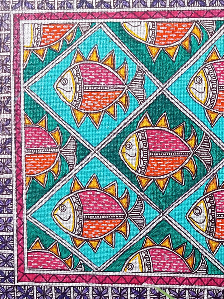 The Fishy Frame Painting on Canvas · view 3