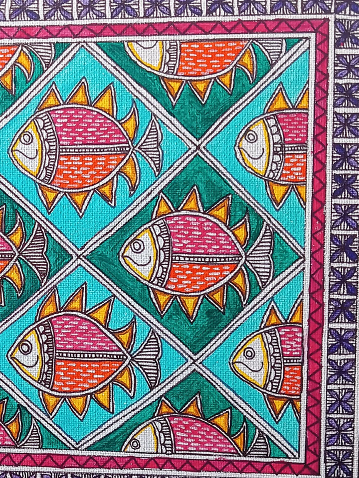 The Fishy Frame Painting on Canvas · view 4