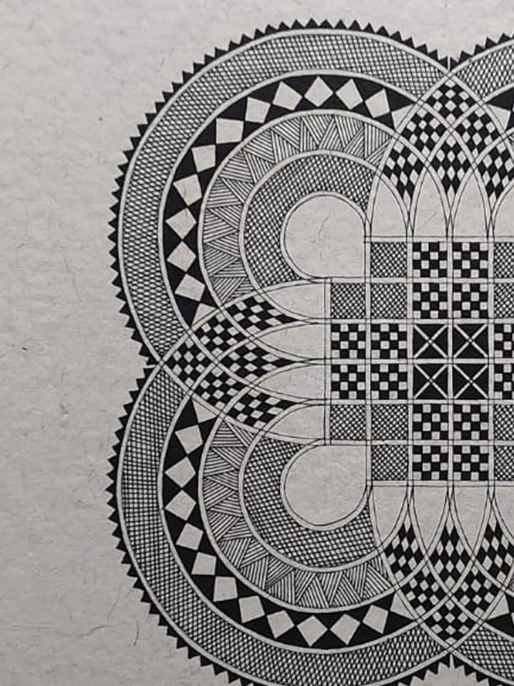 Tirugemane Chittara Painting on Handmade Paper · view 3