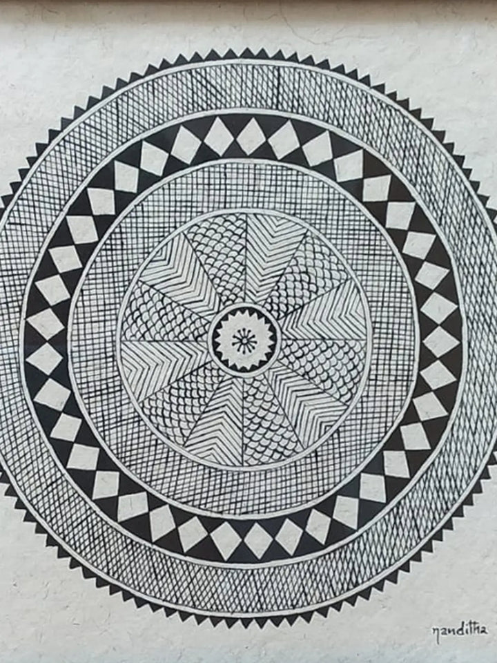 Tirugemane Chittara Painting on Handmade Paper · view 2