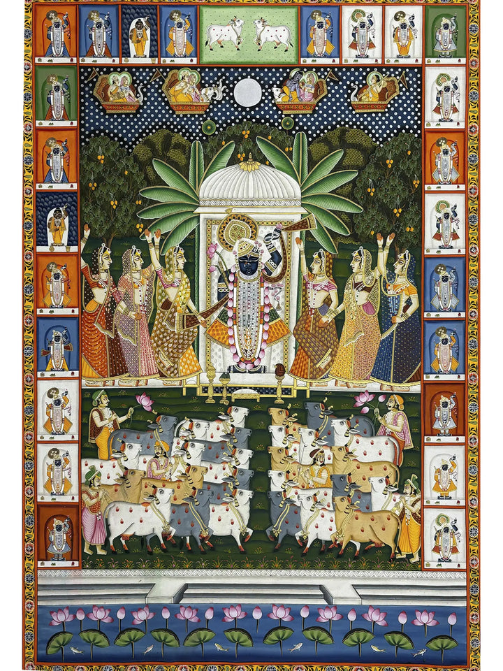 Devotional Shrinathji Pichwai Painting · view 1