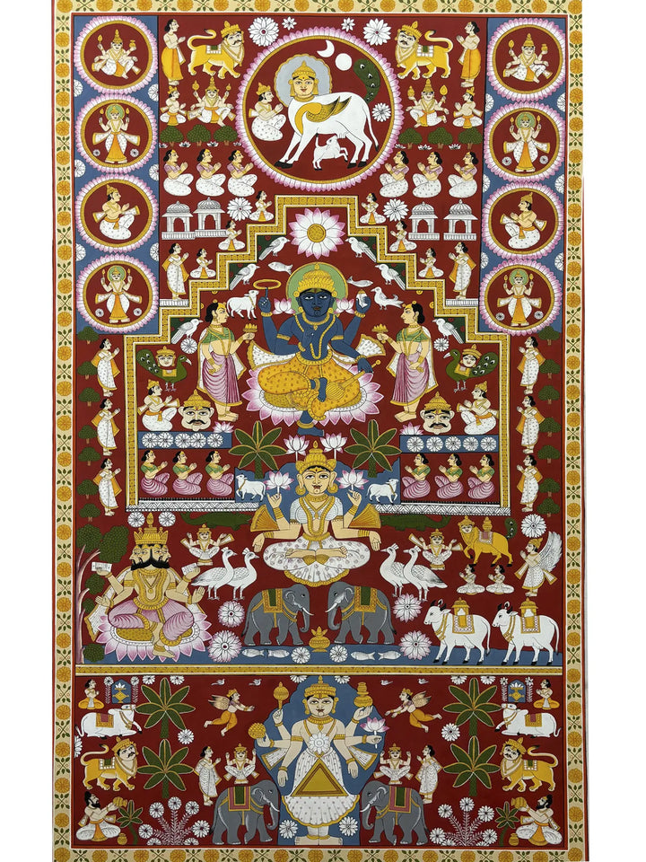 Gods and Goddess Pichwai Painting on Cloth · view 1
