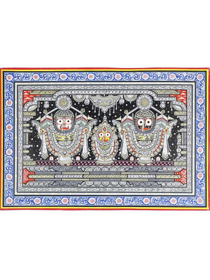 Bhagawan Jagannath Pattachitra Painting on Canvas · view 1