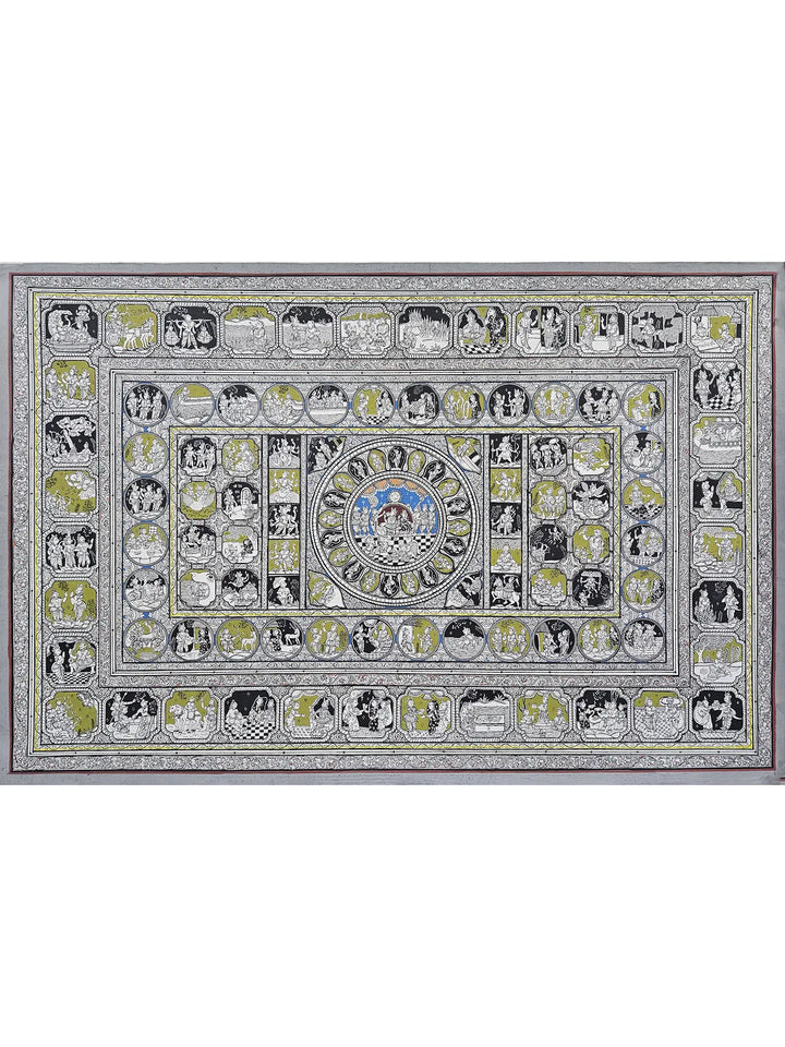 Ramayan Story Pattachitra Painting on Canvas · view 1